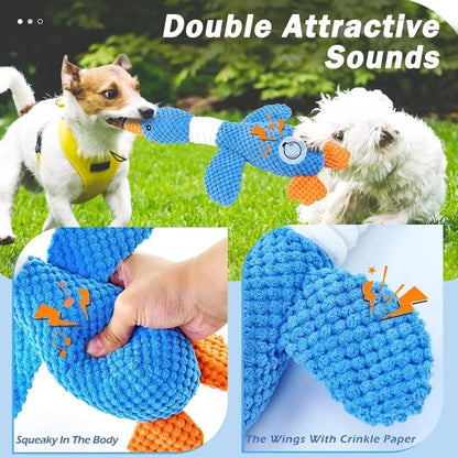 Squeaky Plush Chew Toy for Dogs & Cats – Interactive Toy for Aggressive Chewers