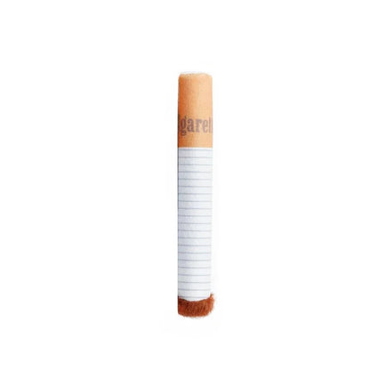 Squeaky Plush Dog Toy, Cigarette Design Interactive Chew Toy