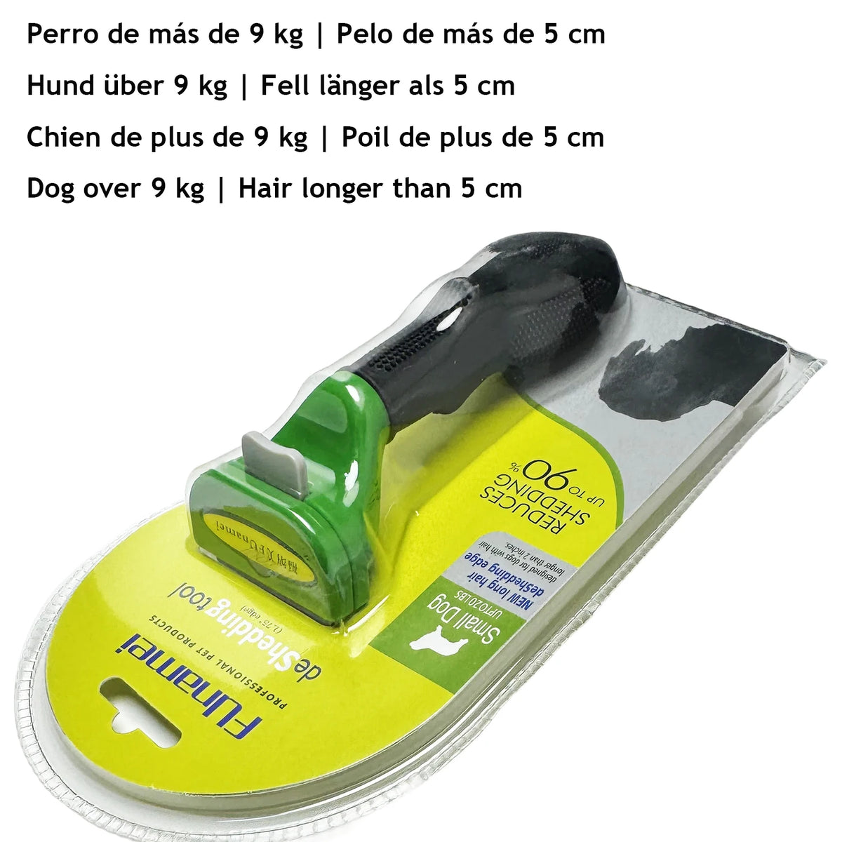 Pet Grooming Brush & Comb – Dog & Cat Hair Detangler, Knot Remover & Anti-Lice Grooming Tool for Short & Long Hair