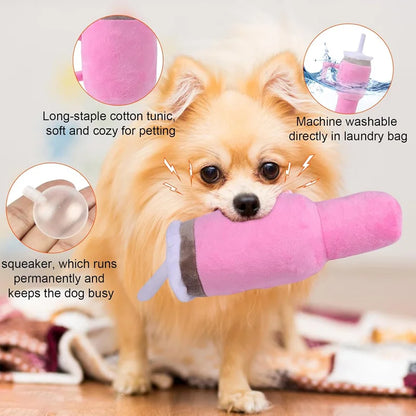 Safe Squeaky Dog Cup Toy – Durable Chew Toy for Small, Medium & Large Dogs (Aggressive Chewers)