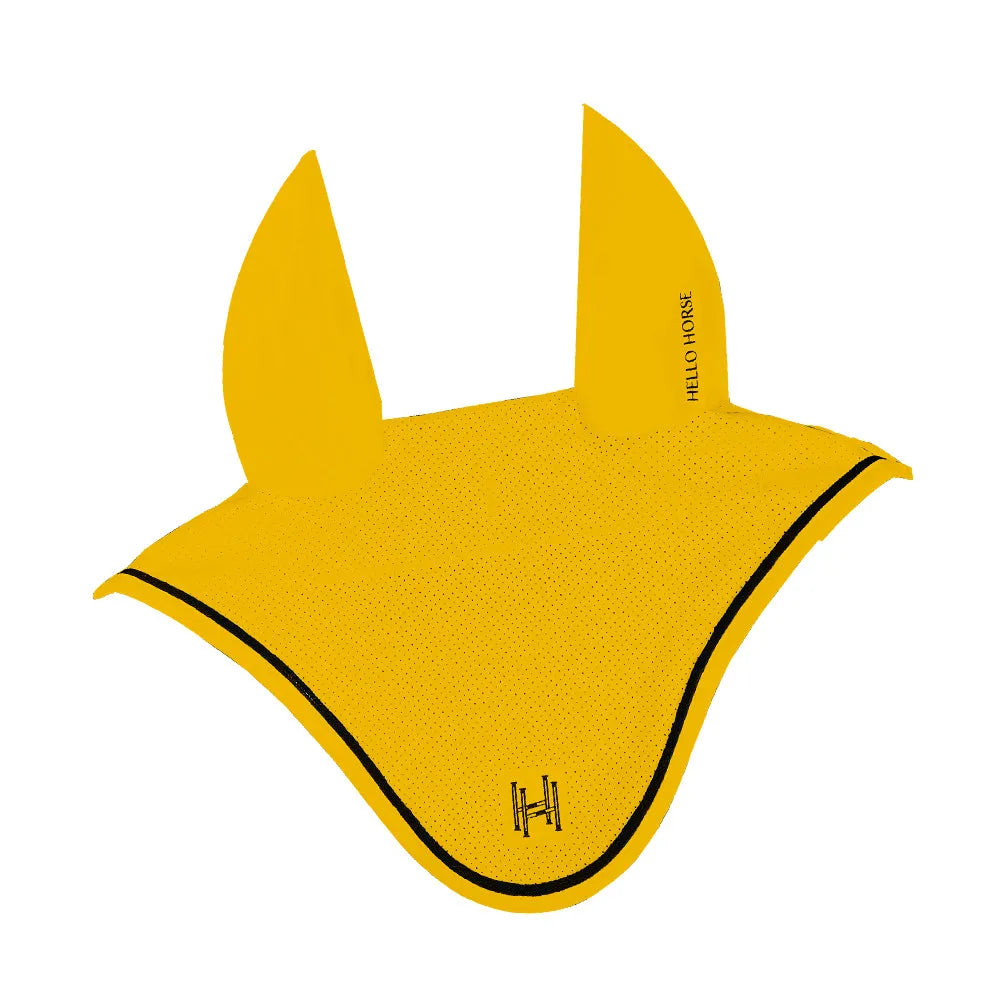 Horse Ear Bonnet Fly Veil – Breathable Mesh Noise Reduction for Jumping & Competition