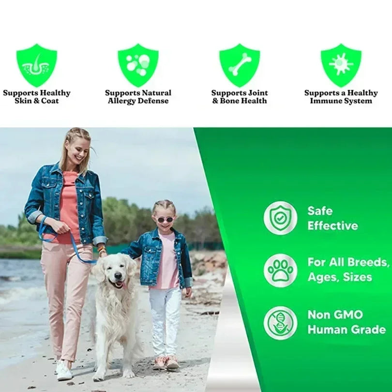 200ml Pure Salmon Oil for Dogs – Natural Omega Fatty Acid Supplement for Skin & Coat Health