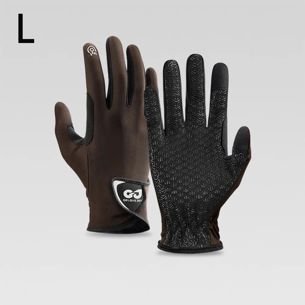 Breathable Equestrian Riding Gloves, Non-Slip Lightweight Sun Protection