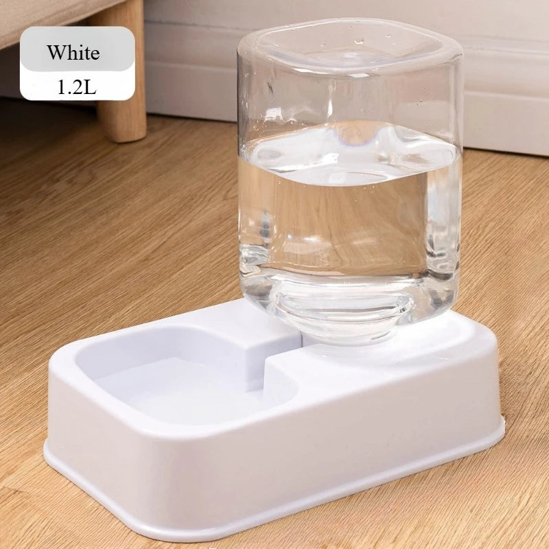 Automatic Pet Feeder & Water Dispenser Set – Smart Portion Control Bowl for Cats & Dogs (No Battery)